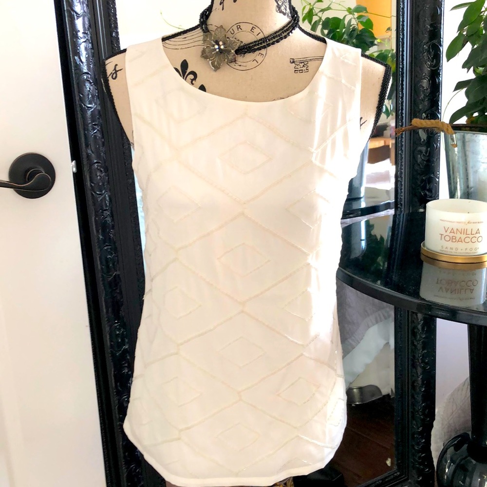 Sz2 sleeveless beaded tank top